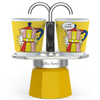 Kép 1/4 - Bialetti Mini Express kotyogós kávéfőző szett Lichtenstein - 2 adagos