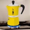 Kép 3/5 - Bialetti Rainbow kotyogós kávéfőző Sárga - 3 adagos