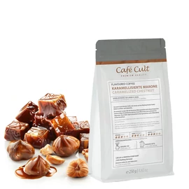 Café Cult - ízesített pörkölt szemes kávé - Karamellizált Gesztenye 250g