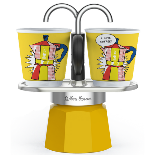 Bialetti Mini Express kotyogós kávéfőző szett Lichtenstein - 2 adagos