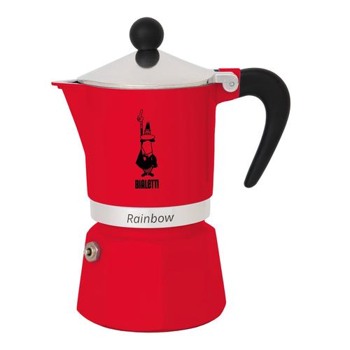 Bialetti Rainbow kotyogós kávéfőző Piros - 3 adagos