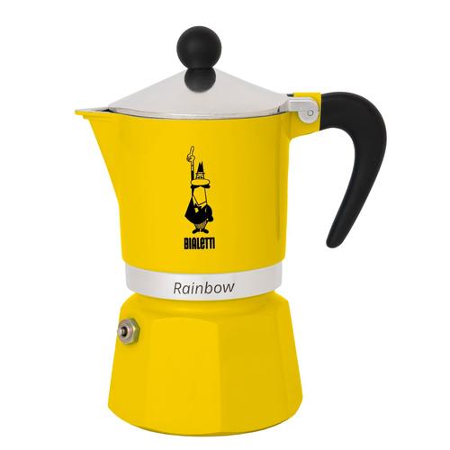 Bialetti Rainbow kotyogós kávéfőző Sárga - 3 adagos
