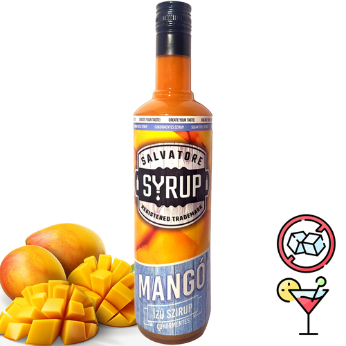 Salvatore Syrup Cukormentes Mangó ízű szirup 0,7 liter