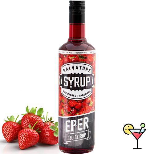 Salvatore Syrup Eper ízű szirup 0,7 liter