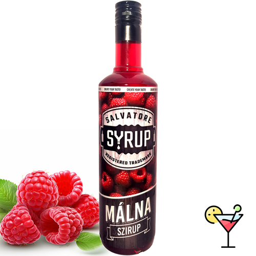 Salvatore Syrup Málna ízű szirup 0,7 liter